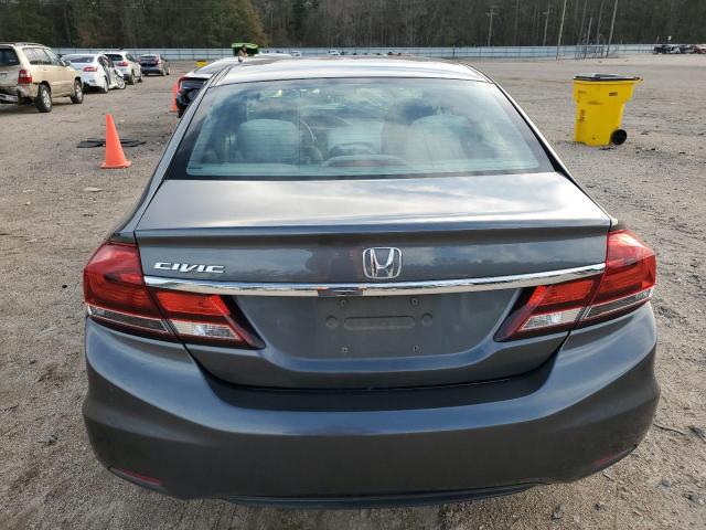 2HGFB2F55DH301899 - 2013 HONDA CIVIC LX GRAY photo 6