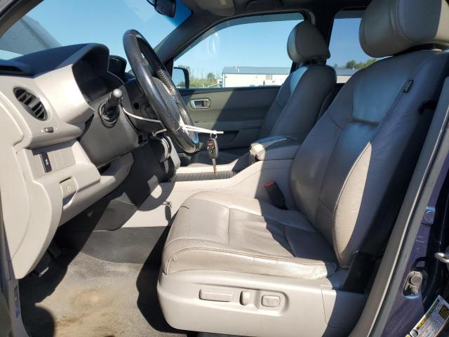 5FNYF4H59CB025008 - 2012 HONDA PILOT EXL BLUE photo 7