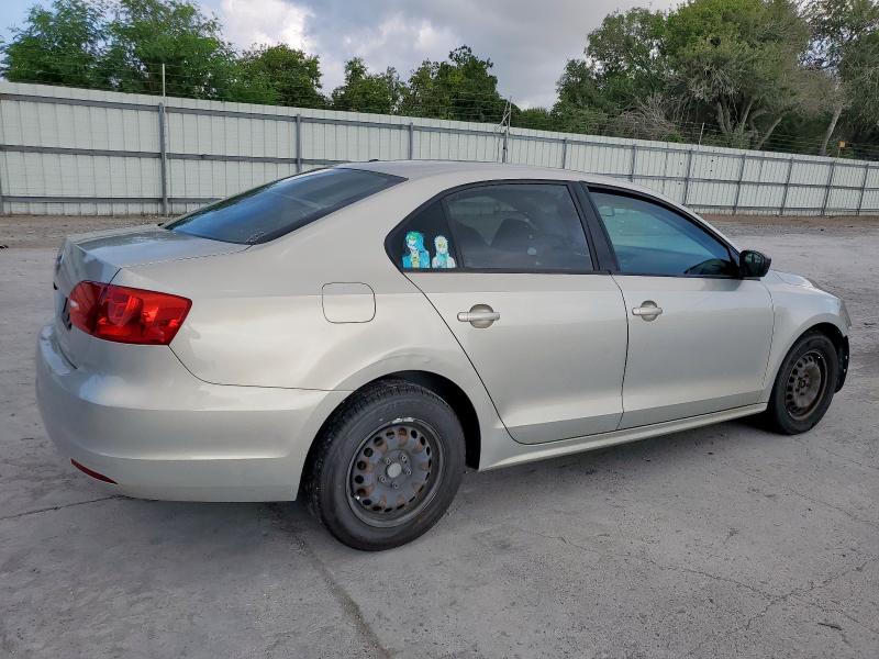 3VW2K7AJ8CM319003 - 2012 VOLKSWAGEN JETTA BASE SILVER photo 3