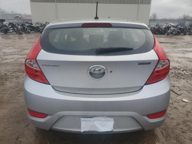 KMHCT5AE5CU015789 - 2012 HYUNDAI ACCENT GLS SILVER photo 6