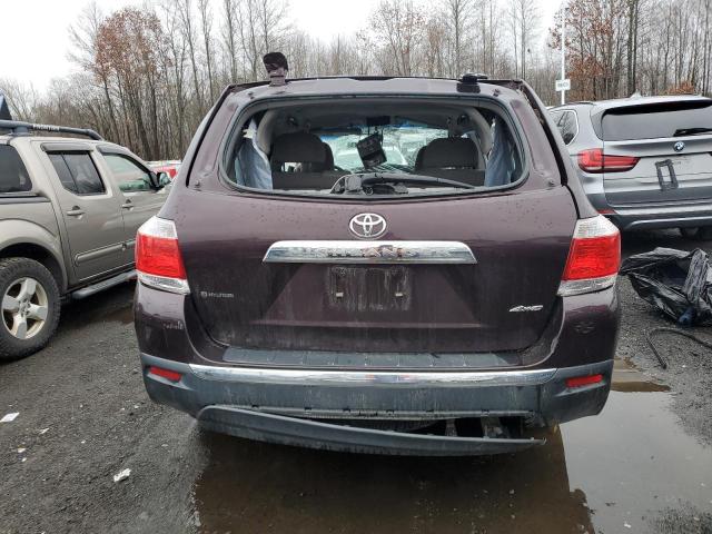 5TDBK3EH9DS234238 - 2013 TOYOTA HIGHLANDER BASE MAROON photo 6