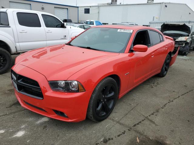 2C3CDXCT4EH350965 - 2014 DODGE CHARGER R/T RED photo 1