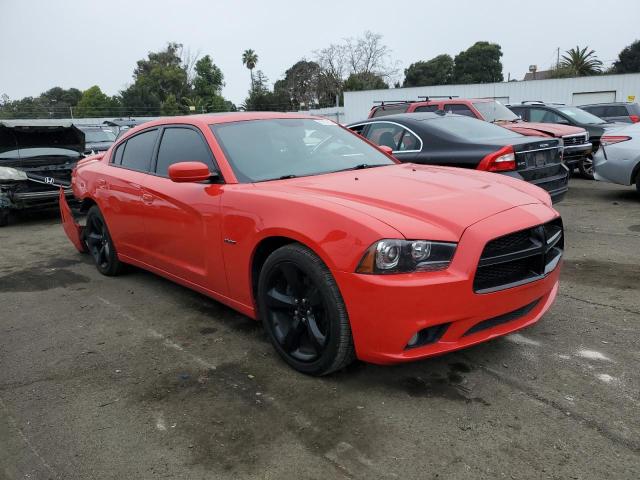 2C3CDXCT4EH350965 - 2014 DODGE CHARGER R/T RED photo 4