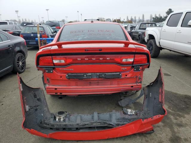 2C3CDXCT4EH350965 - 2014 DODGE CHARGER R/T RED photo 6