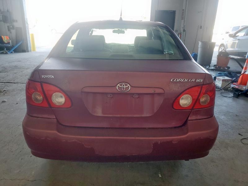 JTDBR32E270112110 - 2007 TOYOTA COROLLA CE BURGUNDY photo 6