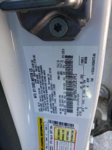 3FA6P0H72JR285993 - 2018 FORD FUSION SE WHITE photo 12