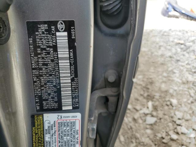 4T1BE32K26U732492 - 2006 TOYOTA CAMRY LE GRAY photo 12