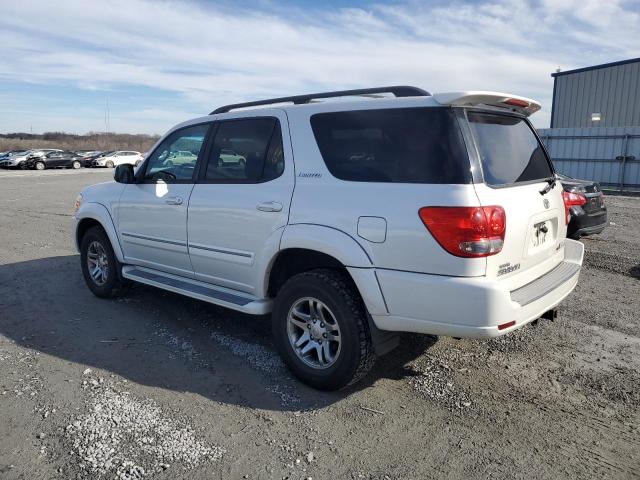 5TDBT48AX7S287293 - 2007 TOYOTA SEQUOIA LIMITED WHITE photo 2