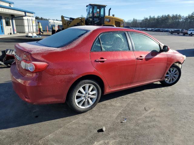 2T1BU4EE6BC560865 - 2011 TOYOTA COROLLA BASE RED photo 3