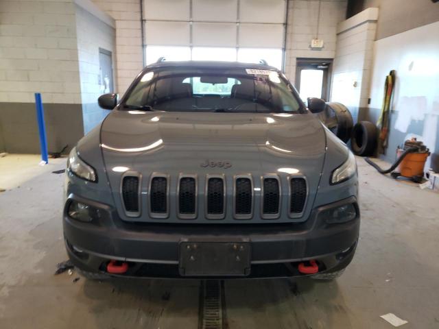 1C4PJMBS8EW240807 - 2014 JEEP CHEROKEE TRAILHAWK GRAY photo 5