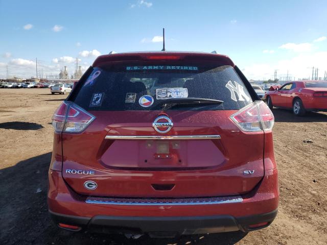 JN8AT2MT8GW021587 - 2016 NISSAN ROGUE S RED photo 6