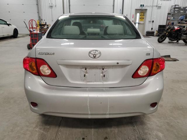 2T1BU40E99C098061 - 2009 TOYOTA COROLLA BASE SILVER photo 6