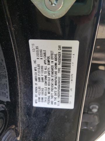 1HGCR2F86GA094550 - 2016 HONDA ACCORD EXL BLACK photo 12