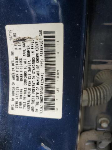 1HGCR2F58FA226440 - 2015 HONDA ACCORD SPORT ლურჯი ფოტო 13