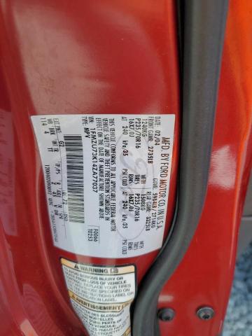 1FMZU73K14ZA77037 - 2004 FORD EXPLORER XLT 红色 照片 12