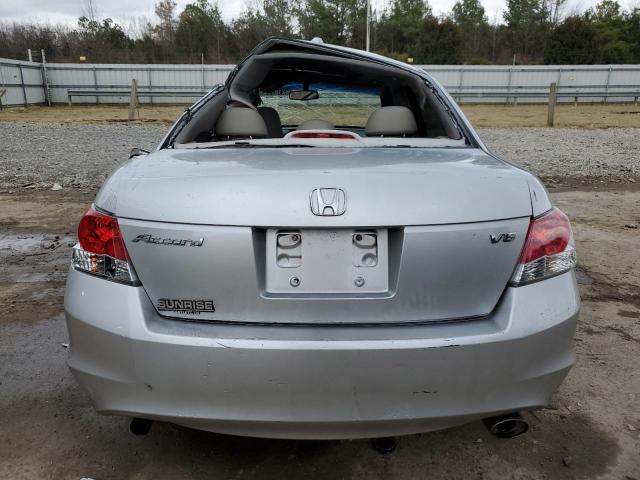 1HGCP36878A031227 - 2008 HONDA ACCORD EXL SILVER photo 6