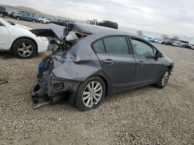 2HGFB2F82CH329720 - 2012 HONDA CIVIC EX GRAY photo 3