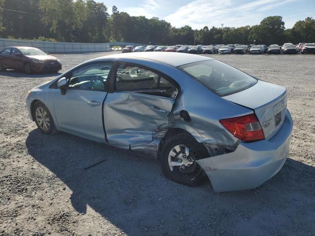 19XFB2F52CE343049 - 2012 HONDA CIVIC LX BLUE photo 2