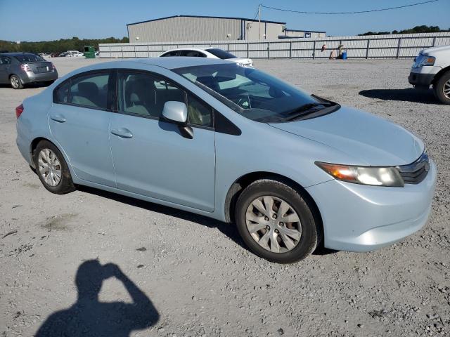 19XFB2F52CE343049 - 2012 HONDA CIVIC LX BLUE photo 4