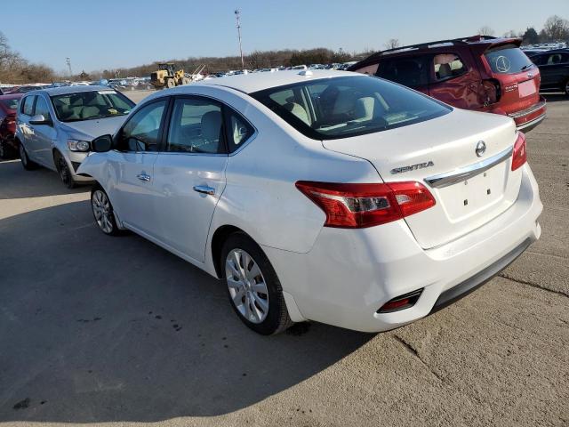 3N1AB7AP4GY313929 - 2016 NISSAN SENTRA S WHITE photo 2