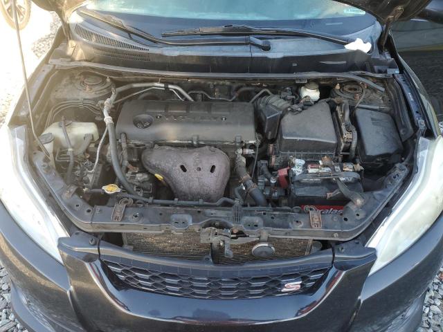 2T1LE4EE4AC018504 - 2010 TOYOTA COROLLA MA S BLACK photo 11