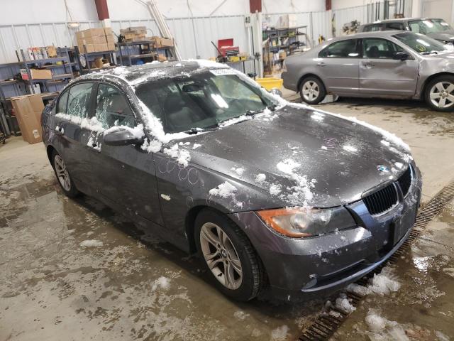 WBAVA33548KX85051 - 2008 BMW 328 I GRAY photo 4