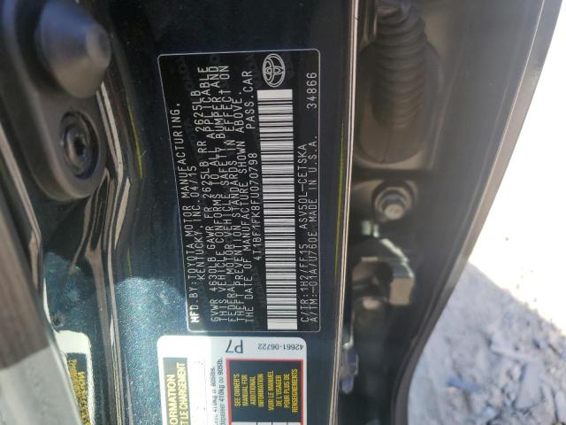 4T1BF1FK8FU070798 - 2015 TOYOTA CAMRY LE BLACK photo 12