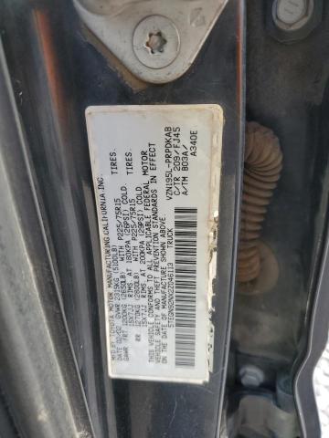 5TEGN92NX2Z046113 - 2002 TOYOTA TACOMA DOUBLE CAB PRERUNNER BLACK photo 12