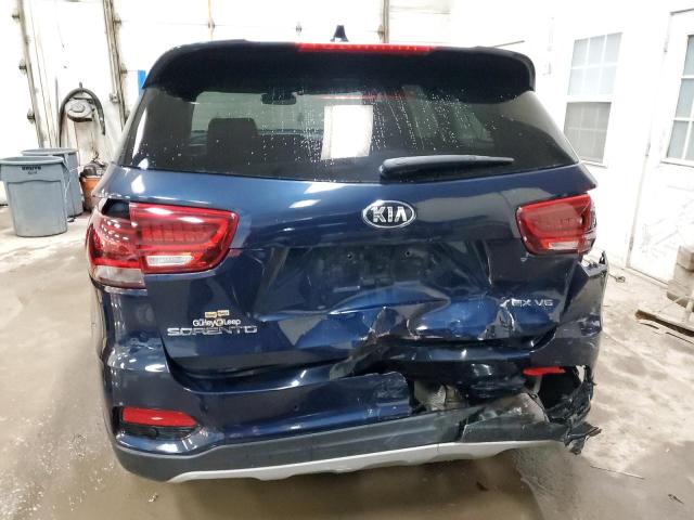 5XYPHDA5XKG447540 - 2019 KIA SORENTO EX BLUE photo 6