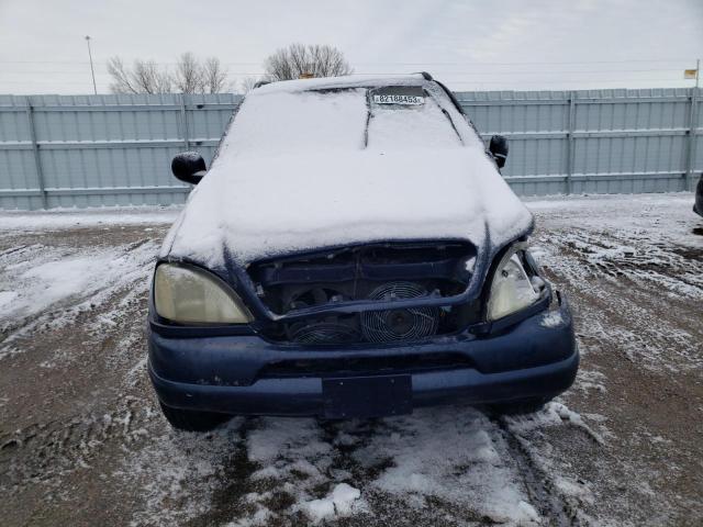 4JGAB54E8YA170853 - 2000 MERCEDES-BENZ ML 320 BLUE photo 5