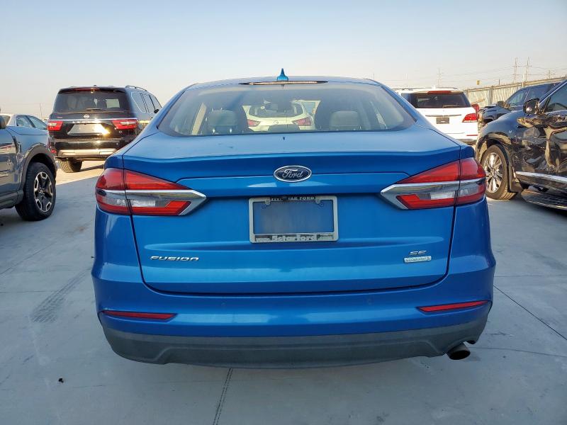 3FA6P0HD6KR147946 - 2019 FORD FUSION SE BLUE photo 6