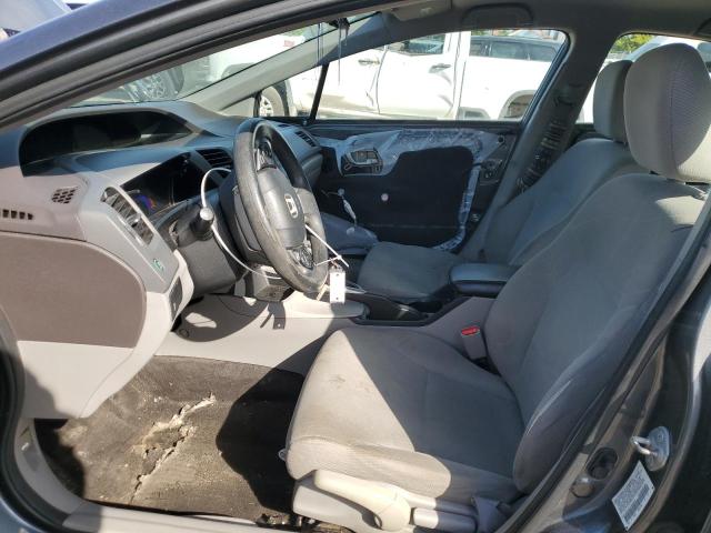 2HGFB2F57CH528123 - 2012 HONDA CIVIC LX ნაცრისფერი ფოტო 7