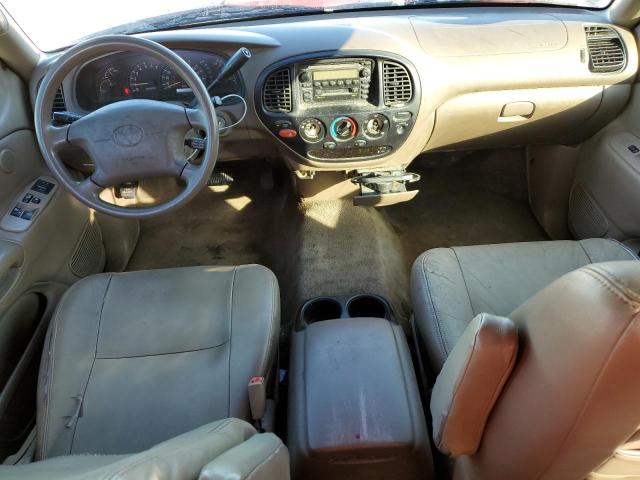 5TBRT3419YS110081 - 2000 TOYOTA TUNDRA ACCESS CAB წითელი ფოტო 8