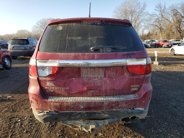 1C4RDJDG6DC667281 - 2013 DODGE DURANGO CREW RED photo 6