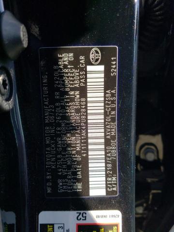 4T1T11AK4PU828468 - 2023 TOYOTA CAMRY SE NIGHT SHADE BLACK photo 13