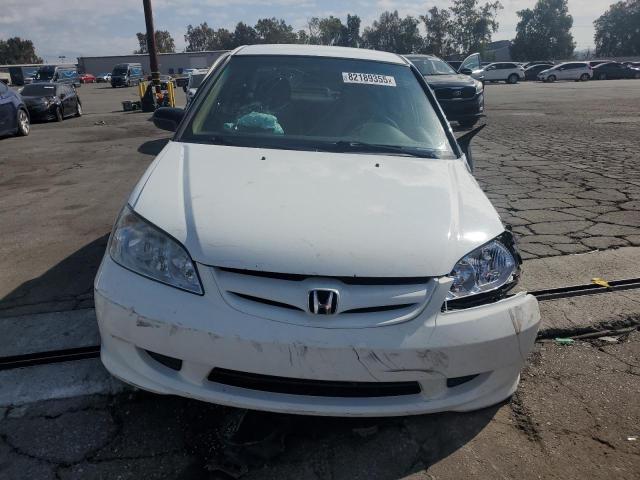 2HGES16385H586667 - 2005 HONDA CIVIC DX VP თეთრი ფოტო 5