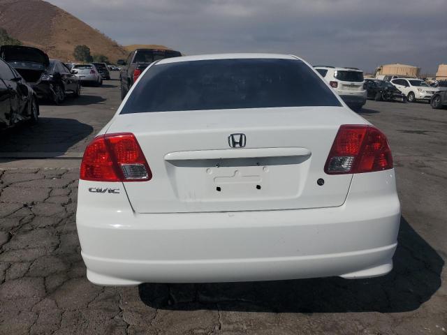 2HGES16385H586667 - 2005 HONDA CIVIC DX VP თეთრი ფოტო 6