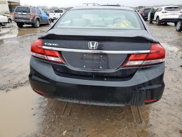19XFB2F98DE008351 - 2013 HONDA CIVIC EXL შავი ფოტო 6