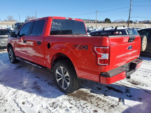 1FTEW1EP5KKE78745 - 2019 FORD F150 SUPERCREW RED photo 2