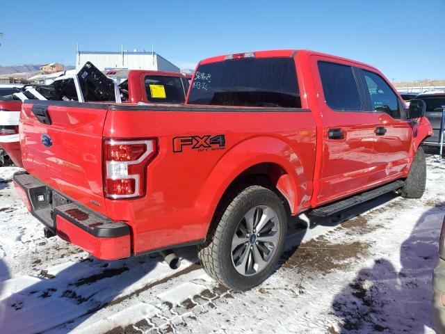 1FTEW1EP5KKE78745 - 2019 FORD F150 SUPERCREW RED photo 3
