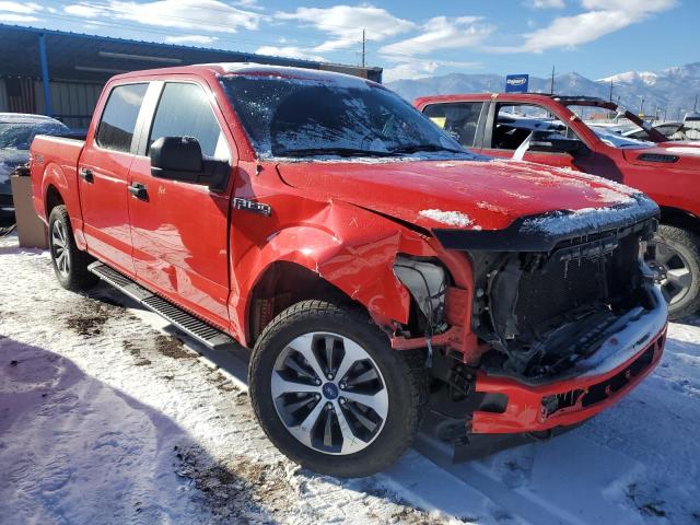 1FTEW1EP5KKE78745 - 2019 FORD F150 SUPERCREW RED photo 4