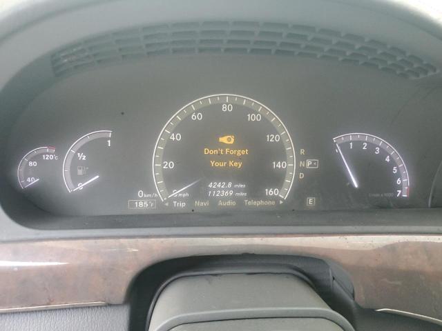 WDDNG9EB0DA525422 - 2013 MERCEDES-BENZ S 550 4MATIC GRAY photo 9