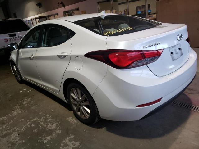 5NPDH4AE1FH600923 - 2015 HYUNDAI ELANTRA SE WHITE photo 2