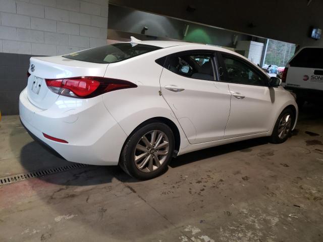 5NPDH4AE1FH600923 - 2015 HYUNDAI ELANTRA SE WHITE photo 3