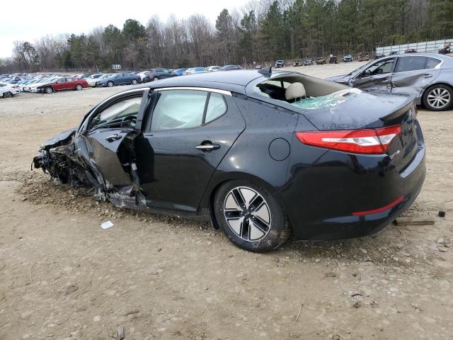 KNAGM4AD8D5043194 - 2013 KIA OPTIMA HYBRID BLACK photo 2