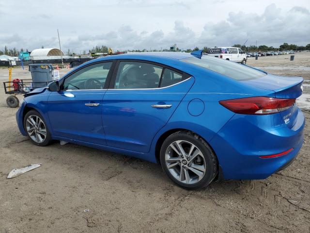 KMHD84LF7HU357211 - 2017 HYUNDAI ELANTRA SE BLUE photo 2