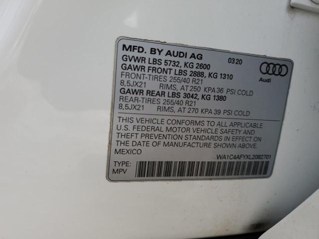 WA1C4AFYXL2082701 - 2020 AUDI SQ5 PRESTIGE 白色 照片 13