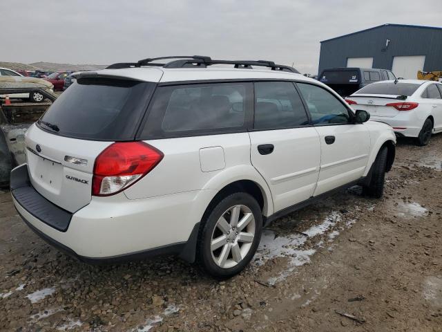 4S4BP61C287352933 - 2008 SUBARU OUTBACK 2.5I WHITE photo 3