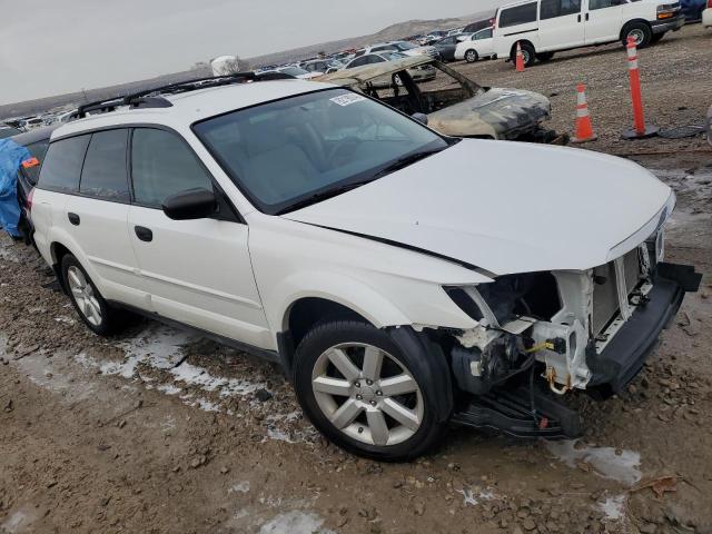 4S4BP61C287352933 - 2008 SUBARU OUTBACK 2.5I WHITE photo 4