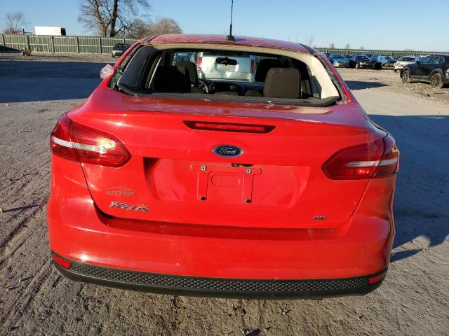 1FADP3F25HL267349 - 2017 FORD FOCUS SE RED photo 6